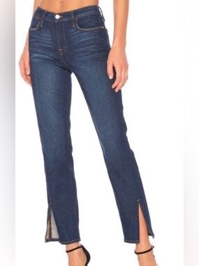 Frame Denim Le High Straight Split Hem Denim Jeans, Size 31